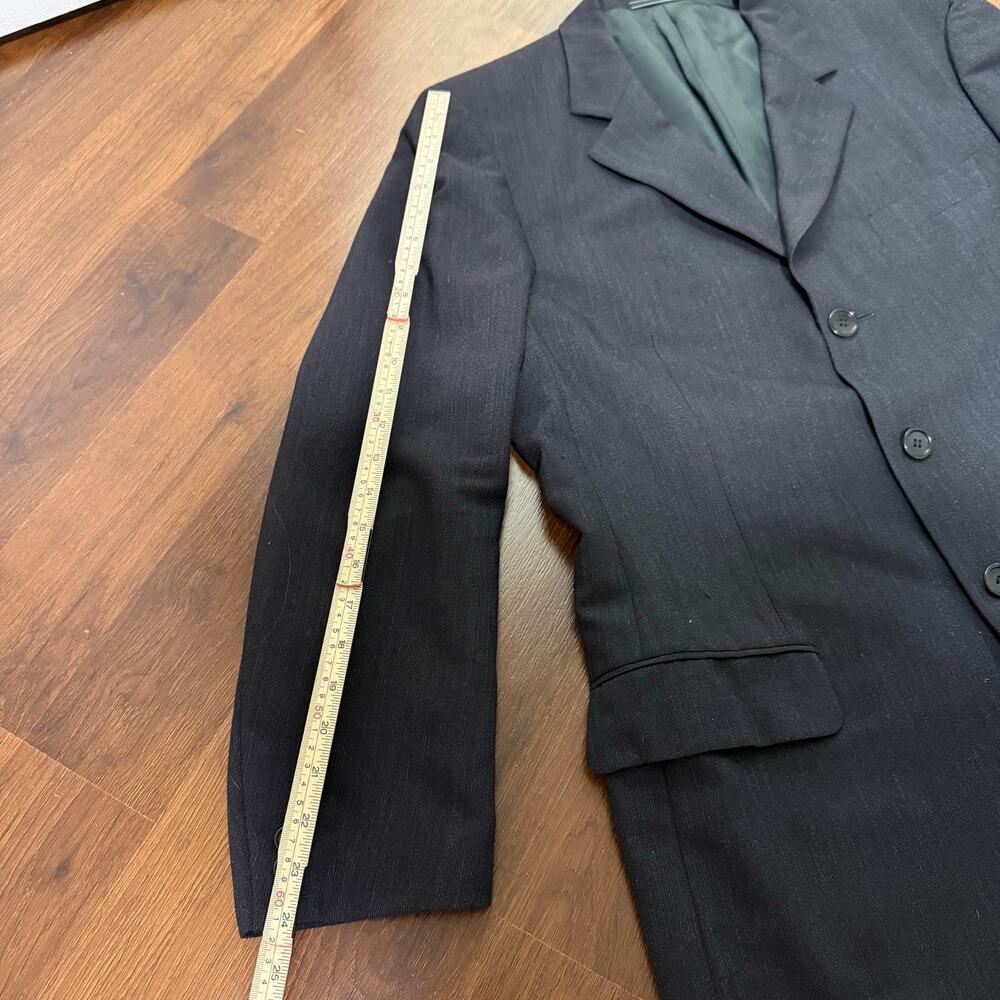 Modelo Ermenegildo Zegna Soft Wool Blazer Sport Coat 44R (Est) Black Formal Work - Picture 7 of 9
